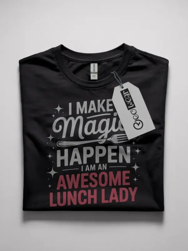 Awesome Lunch Lady T-Shirt for School Cafeteria Staff