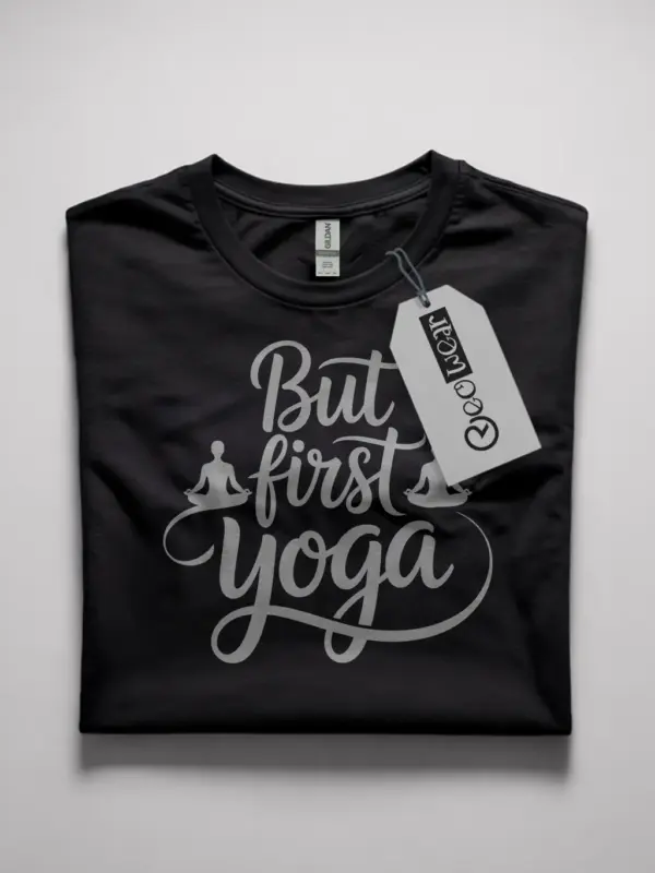 but first yoga t-shirt for women