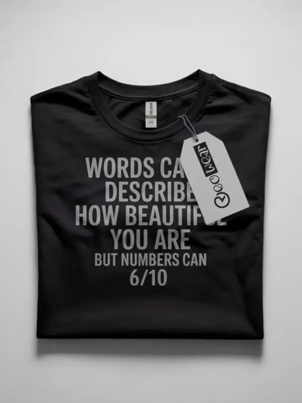 black flatlay buy self-deprecating humor t-shirt buy self-deprecating humor t-shirt