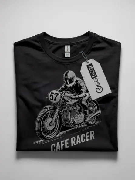 vintage cafe racer bike shirt
