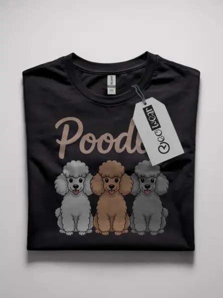 cartoon poodle t shirt