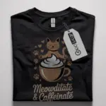 cat coffee shirt