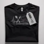 chef heartbeat t-shirt for kitchen staff