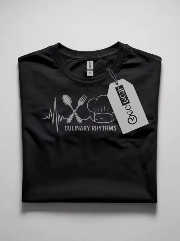 chef heartbeat t-shirt for kitchen staff