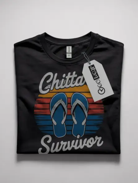 Chittar Survivor Shirt – Hilarious Desi Meme Graphic Tee - Image 4