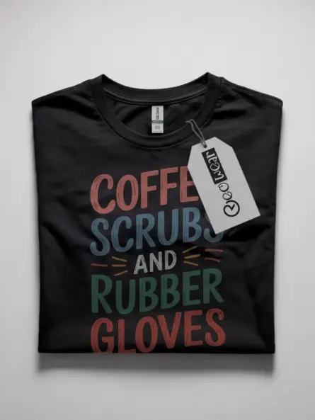 Coffee Scrubs and Rubber Gloves Shirt – Nurse Humor Tee - Image 10