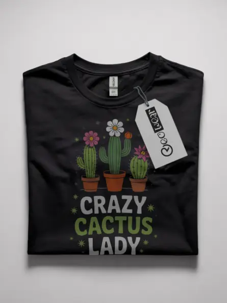crazy cactus lady t-shirt