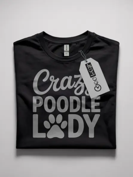crazy poodle lady shirt