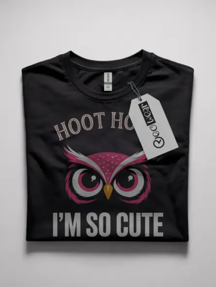 Adorable Cute Owl T-Shirt – Fun Pink Graphic Tee for Owl Lovers - Image 10