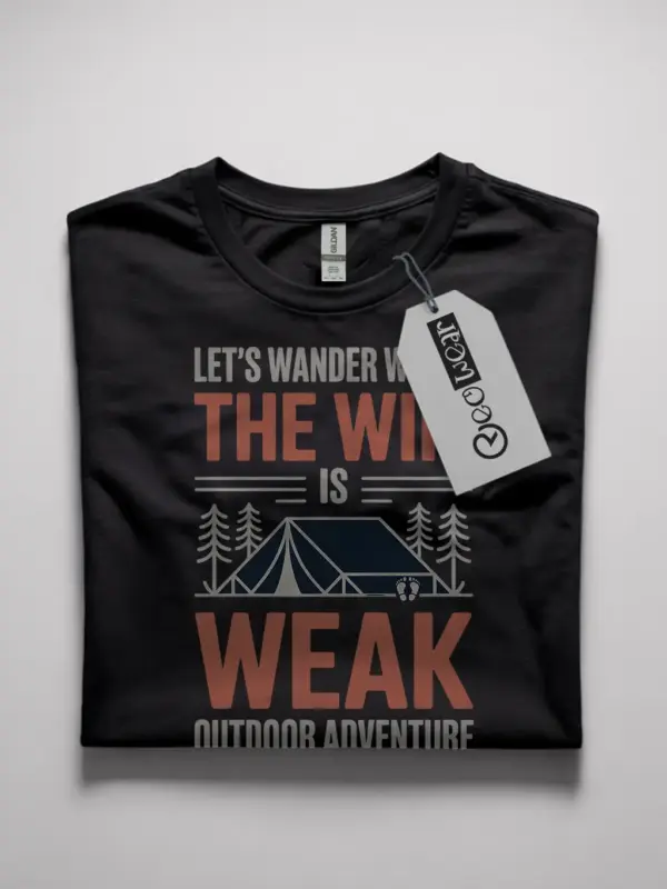 digital detox camping t-shirt