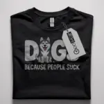 anti social dog shirt