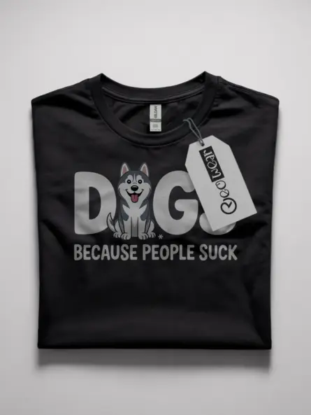 anti social dog shirt