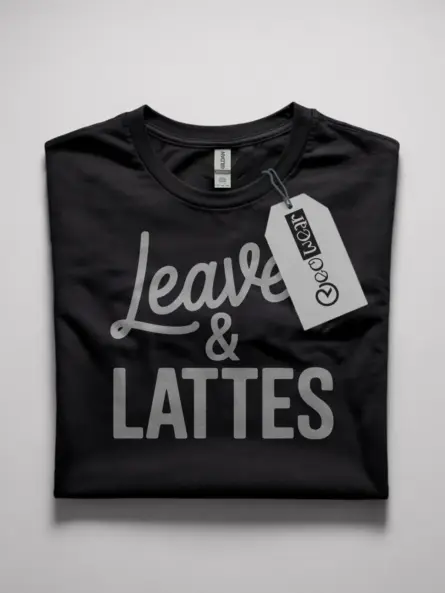 Fall Coffee Shirt – Leaves and Lattes Cozy PSL Tee for Women - Image 4
