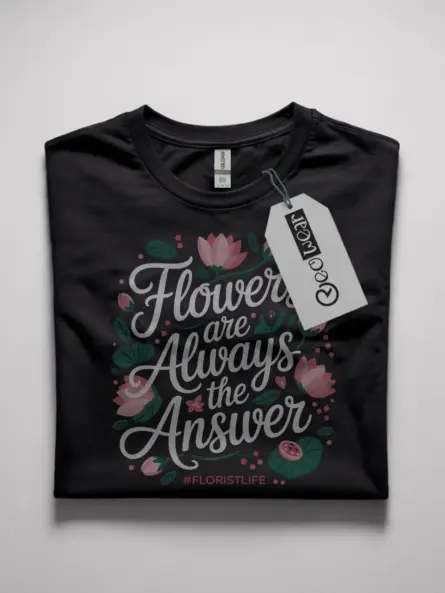 flowers are always the answer t-shirt