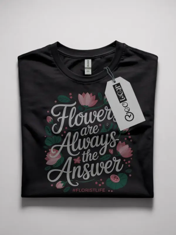 flowers are always the answer t-shirt
