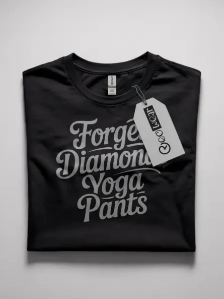 funny yoga pants quote t-shirt