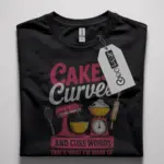 funny baking t-shirt for curvy women