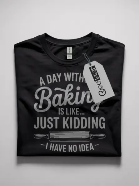 funny baking party t-shirt for home bakers