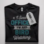 funny bird watching officer t-shirt