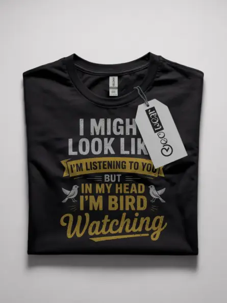 funny bird watching t-shirt for introverts