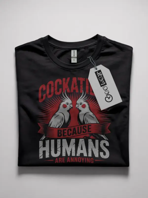 funny cockatiel t-shirt