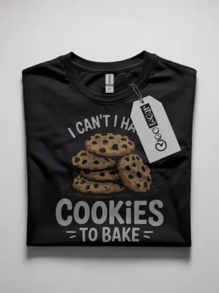 funny cookie baking t-shirt for home bakers