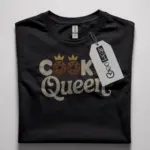 funny cookie queen t-shirt for bakers
