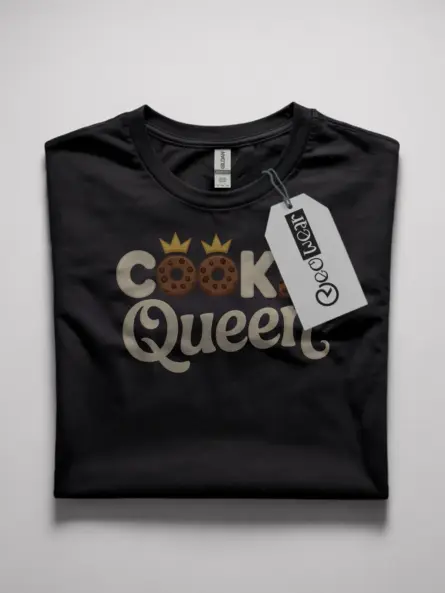 funny cookie queen t-shirt for bakers