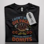 funny donut gym t shirt for fitness lovers