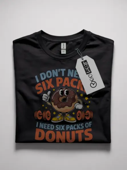 funny donut gym t shirt for fitness lovers