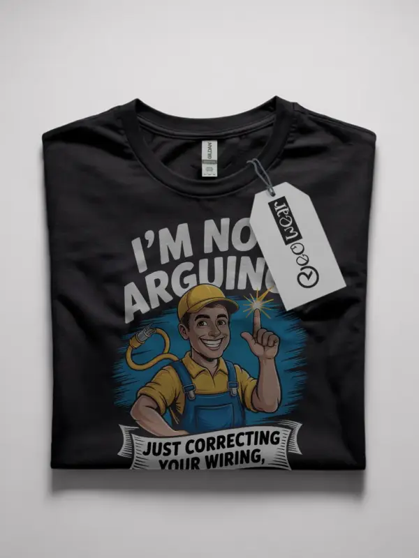 funny electrician t-shirt for men