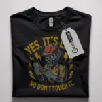 funny electrician warning t-shirt