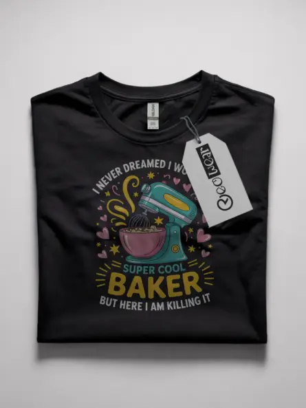 funny home baker t-shirt for women