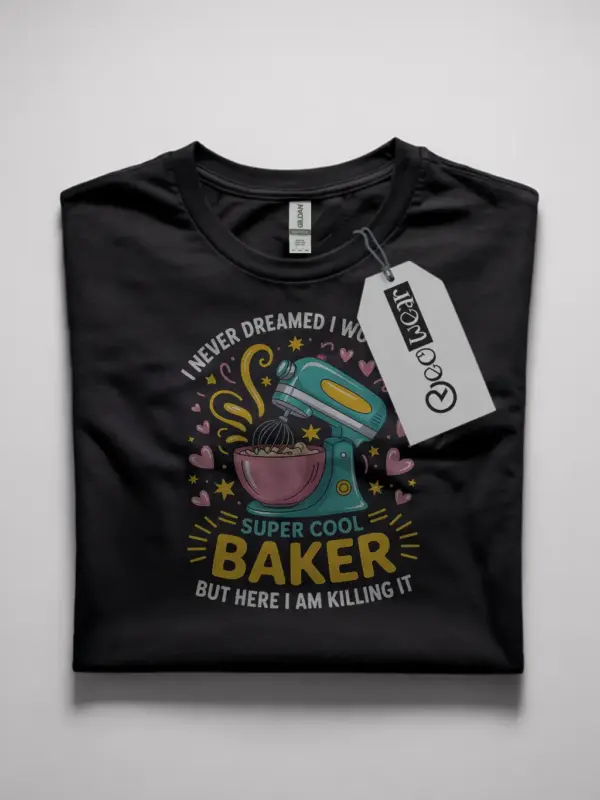 funny home baker t-shirt for women