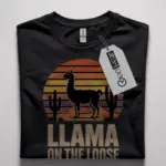 funny llama t-shirt