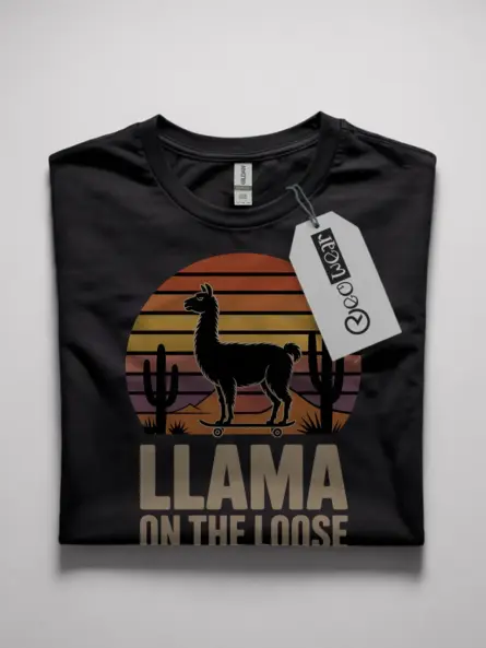 funny llama t-shirt