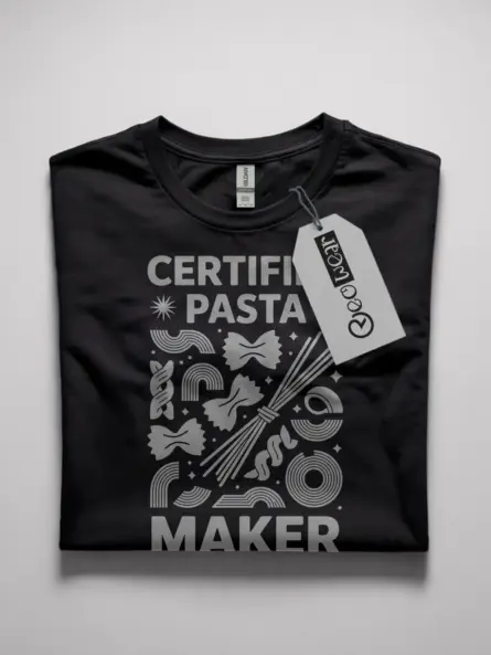 funny pasta maker t-shirt for foodies
