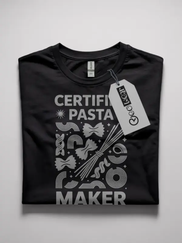 funny pasta maker t-shirt for foodies