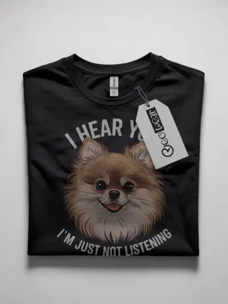 funny pomeranian dog t-shirt