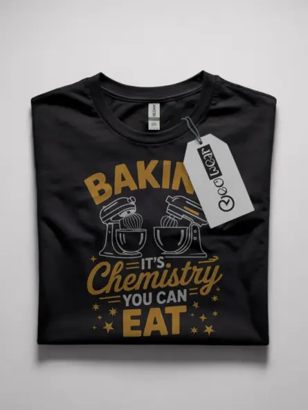 funny science baking t-shirt for home bakers