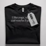 funny yoga dog t-shirt
