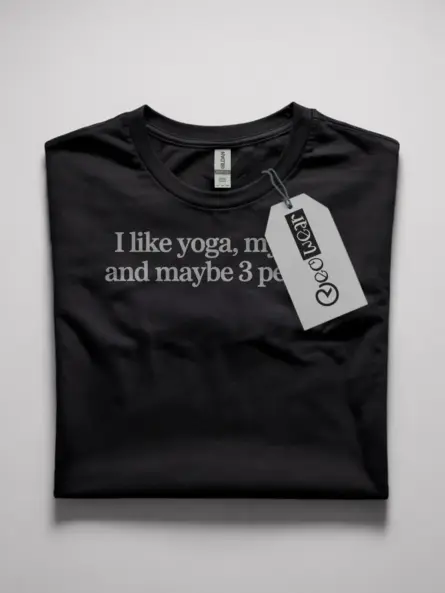 funny yoga dog t-shirt