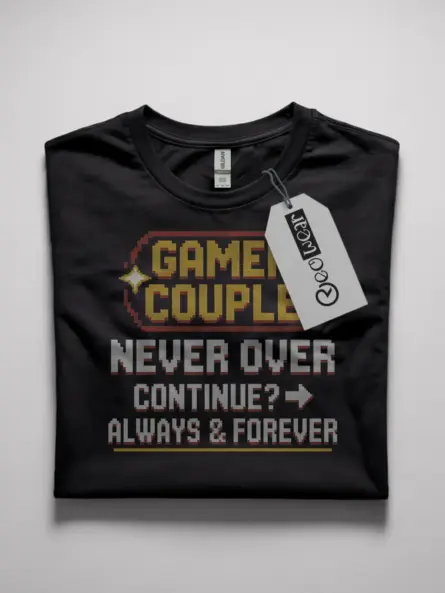 Gamer Couple Never Over T-Shirt - Image 4