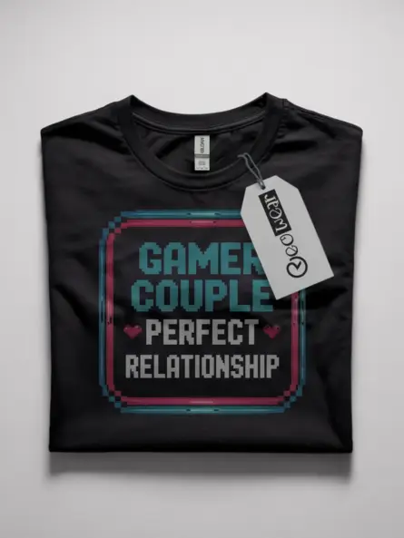 Gamer Couple Perfect Relationship T-Shirt - Image 7
