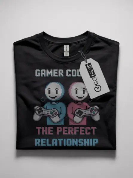 Gamer Couple Perfect Relationship T-Shirt - Image 10