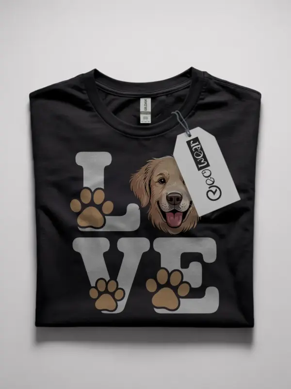 golden retriever love shirt