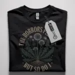 Bold Gothic Botanical Dandelion TShirt