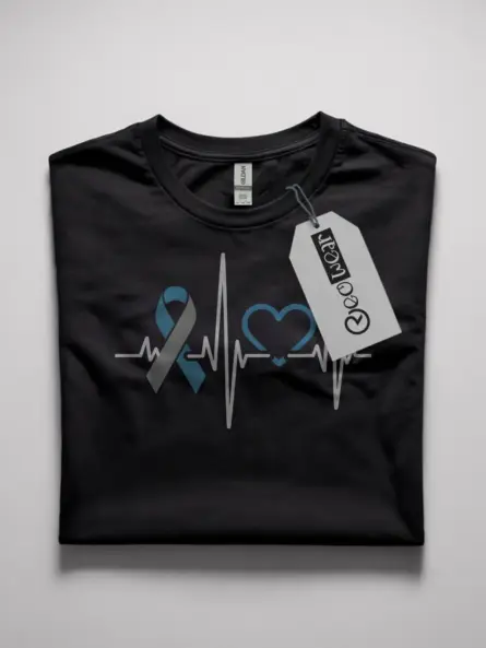 heartbeat diabetes ribbon shirt