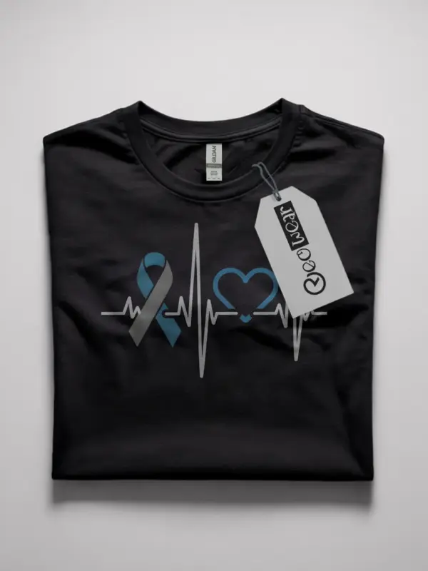 heartbeat diabetes ribbon shirt