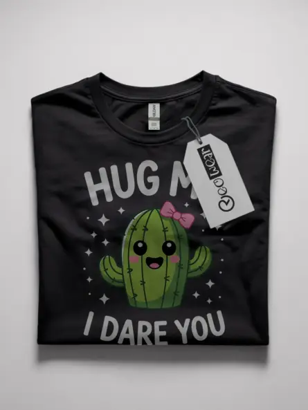 hug me i dare you t-shirt